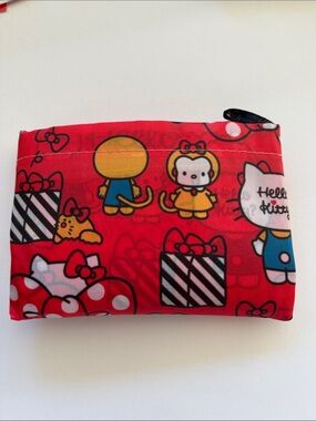 Hello Kitty Red and Black Gift Print Pouch